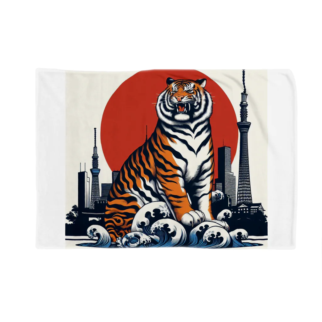 momonekokoの風格漂う王者の虎 Blanket