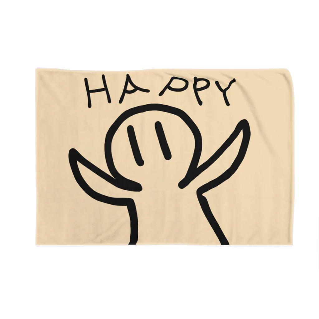 納豆ごはんのHAPPYなコンセント君（薄橙） Blanket