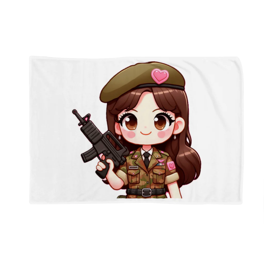 WakuWakustoreのarmy girl Blanket