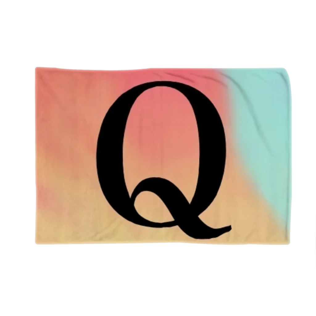 QUEEN’ｓRUSHのQUEEN'S RUSHのQブラック Blanket