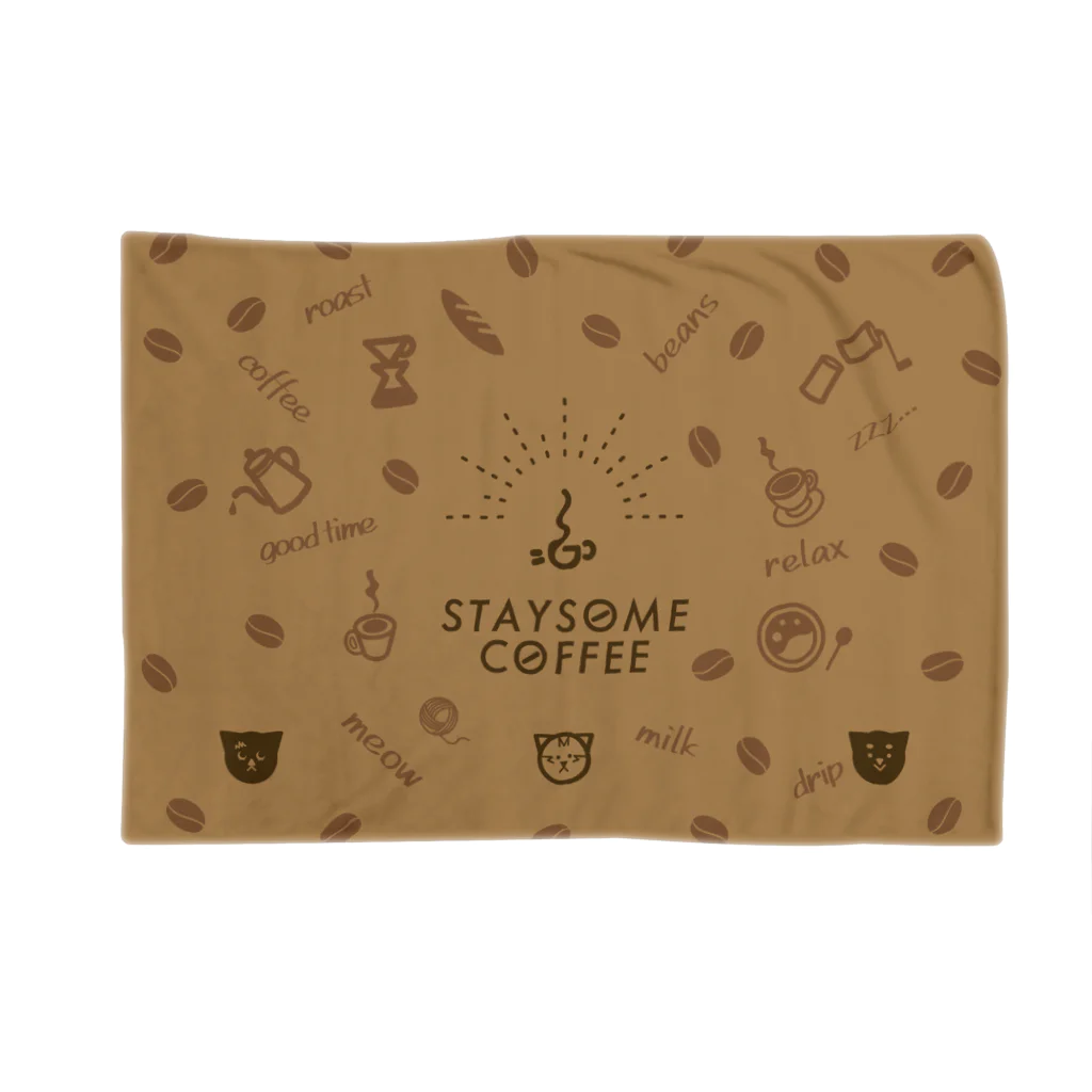 STAYSOME COFFEEのSTAYSOMECOFFEE カフェオレブランケット ブランケット