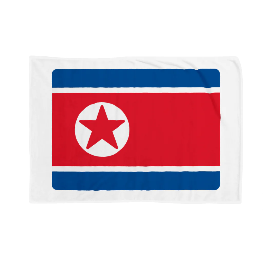 お絵かき屋さんの北朝鮮の国旗 ブランケット