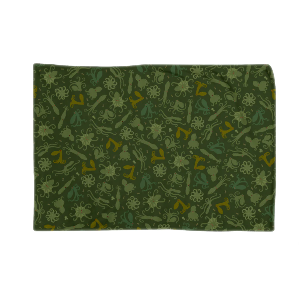 oba:obaの蛸がいっぱいダーク Blanket
