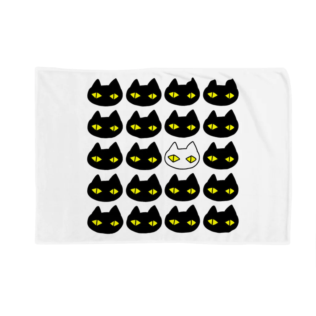 F2 Cat Design Shopの黒猫ボディーガード 001 Blanket