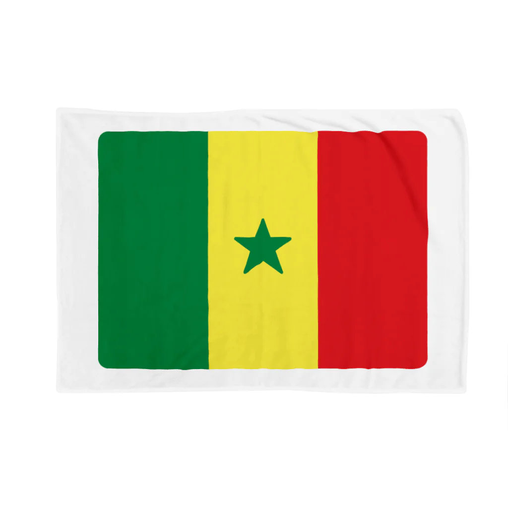お絵かき屋さんのセネガルの国旗 ブランケット