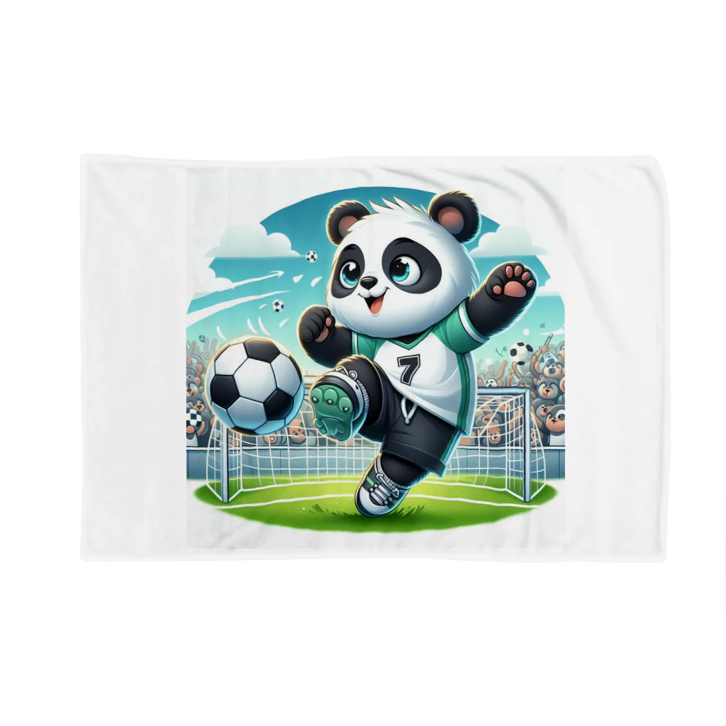 アニマルホビーズのサッカーパンダ Blanket