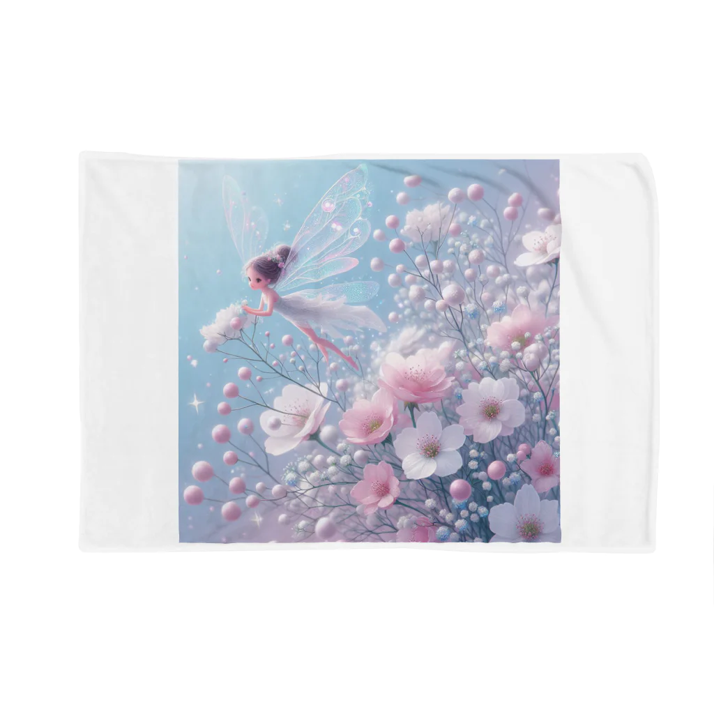 2024billionの花と宝石の妖精4月1 Blanket