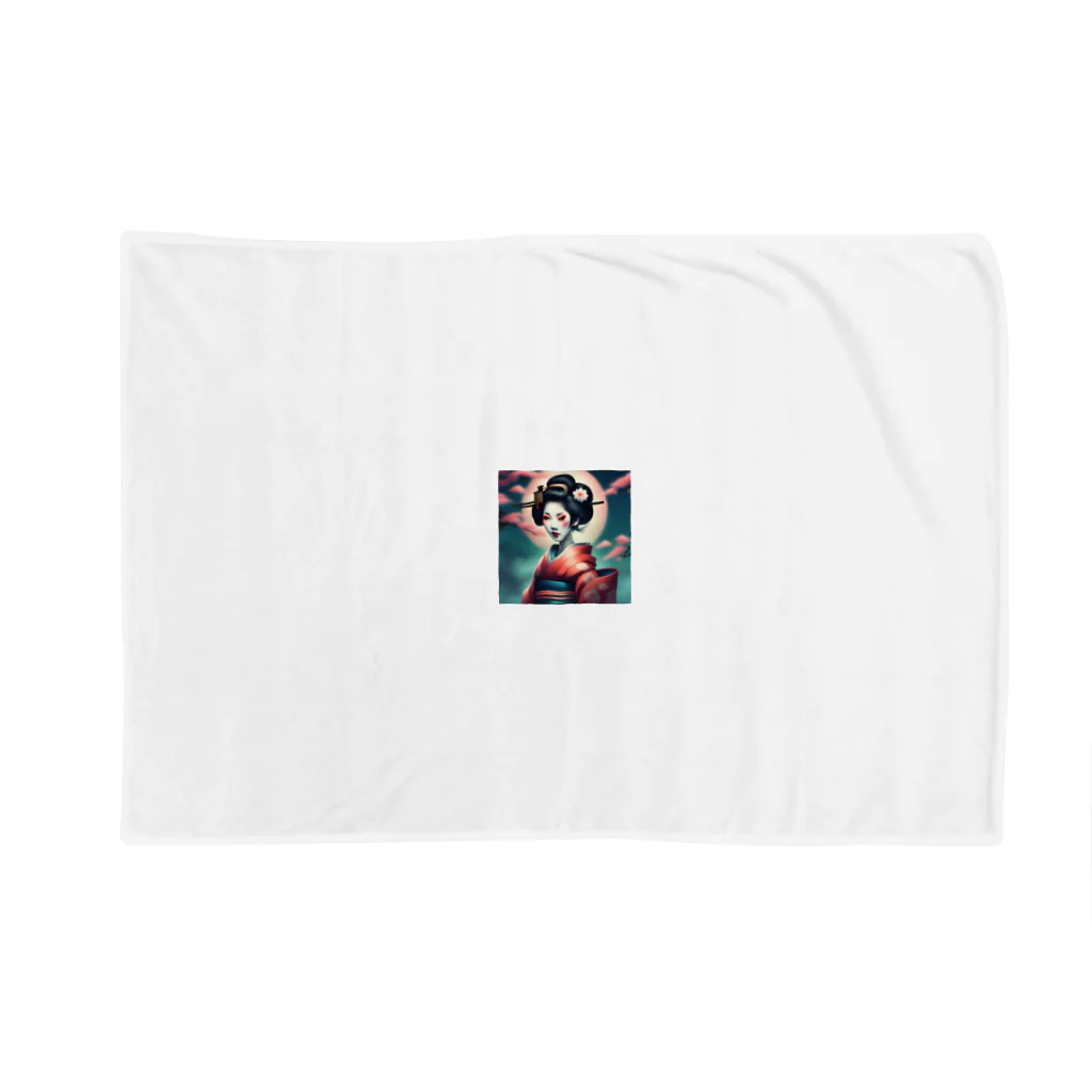 Mr_Geishaの月夜の芸者(Geisya of moon night) Blanket