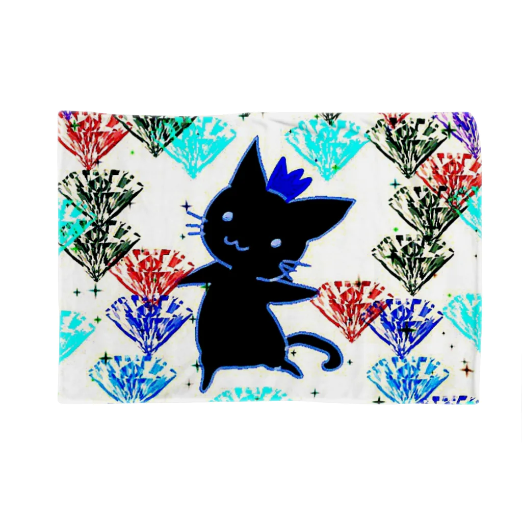 エネハピる〜🫧✨の🌹✨Dancing SHADOW Cat✨ Blanket