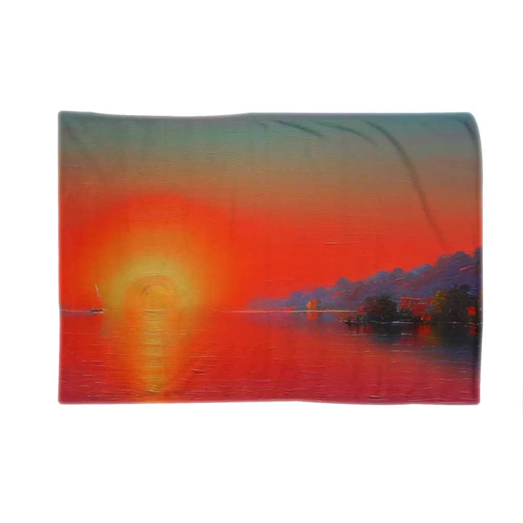 Rパンダ屋の飾れる夕焼けグッズ Blanket