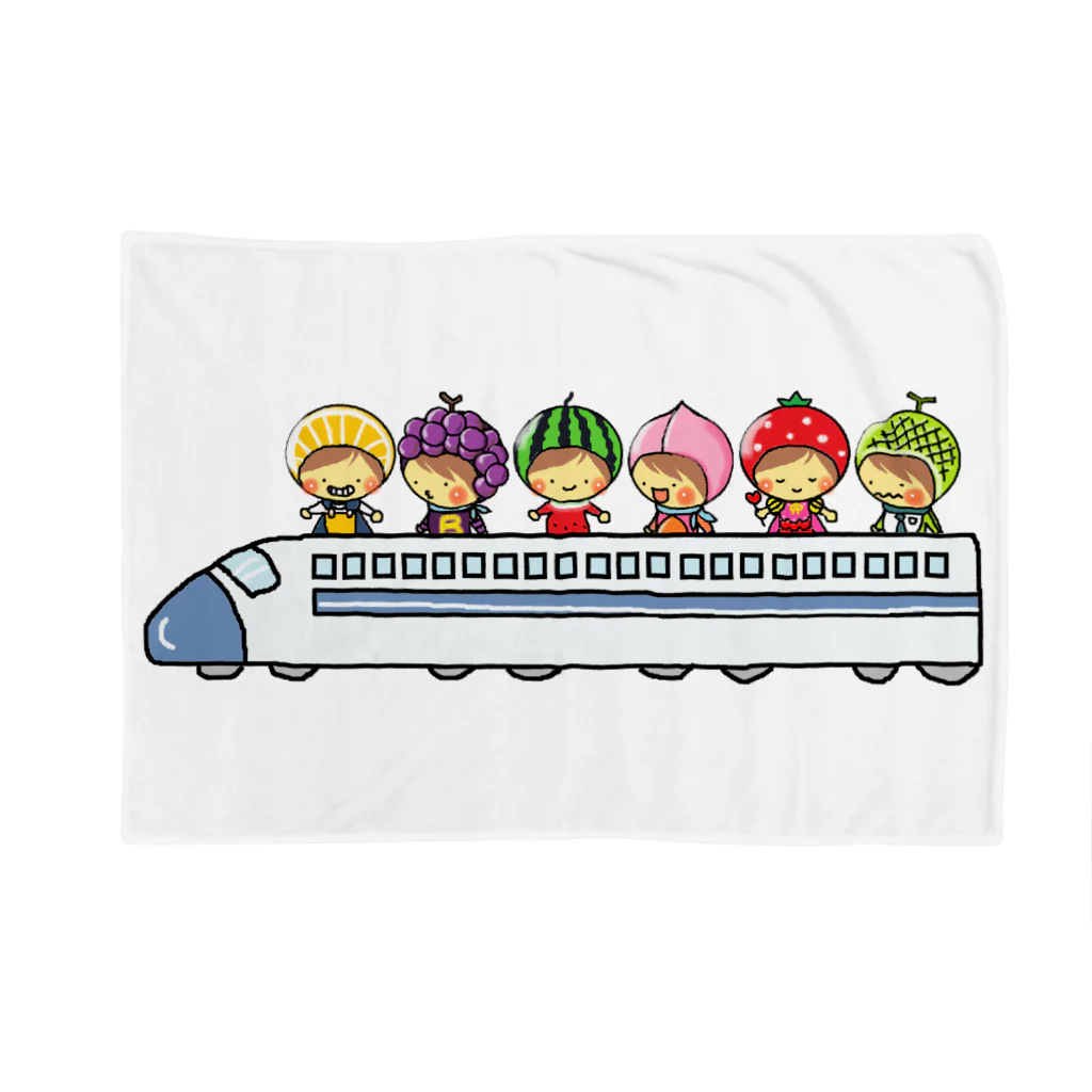 きゃらめる屋のfruits train Blanket