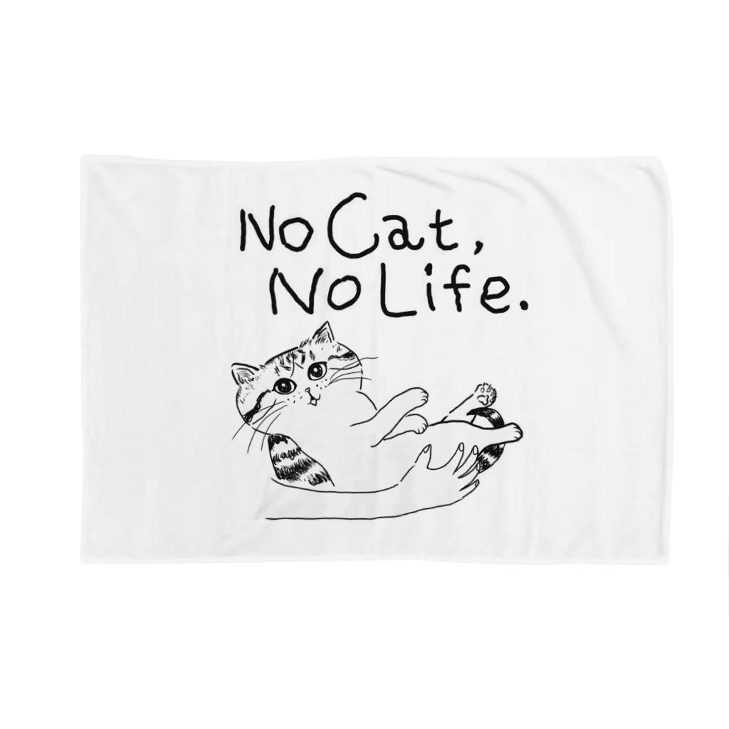 TomoshibiのNo Cat, No Life.  抱っこ猫 Blanket