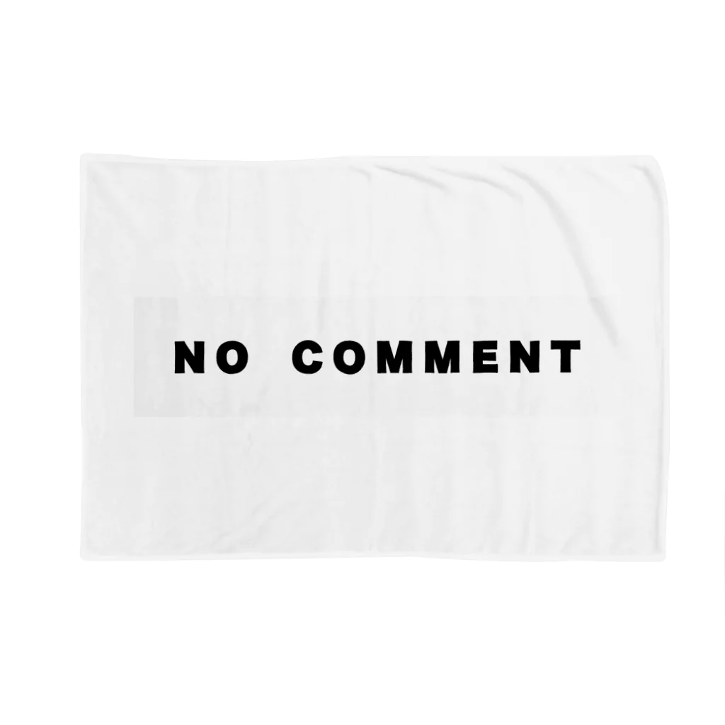 micyorina shopのmicyorina 「NO COMMENT」logo Blanket