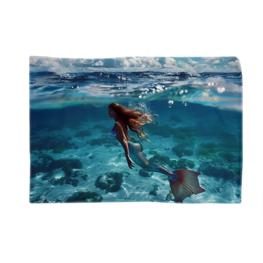 AQUAMETAVERSEのモルジブの大海原で人魚が泳いでいますsanae2074 Blanket