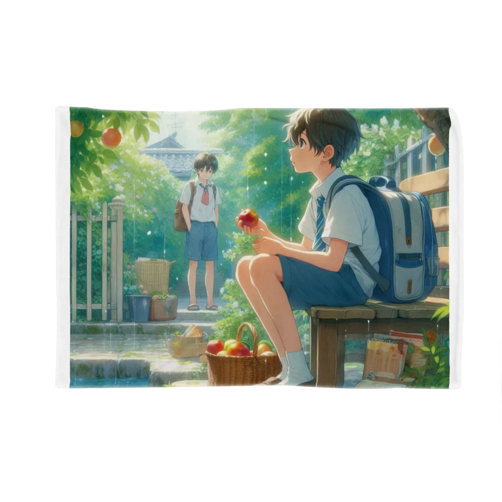 可愛い男の子イラスト販売所　By,keicyanの男の子　中学1年生　果樹園での1コマ Blanket