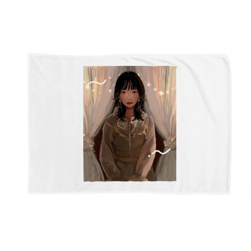 Na．のWOLF CUT GIRL Blanket