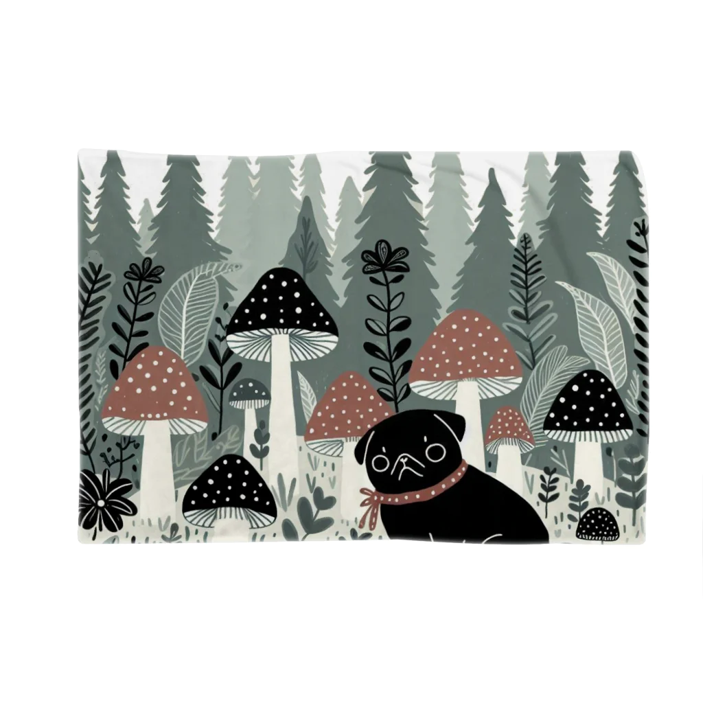 ブヒーズのきのこくろぱぐ Blanket