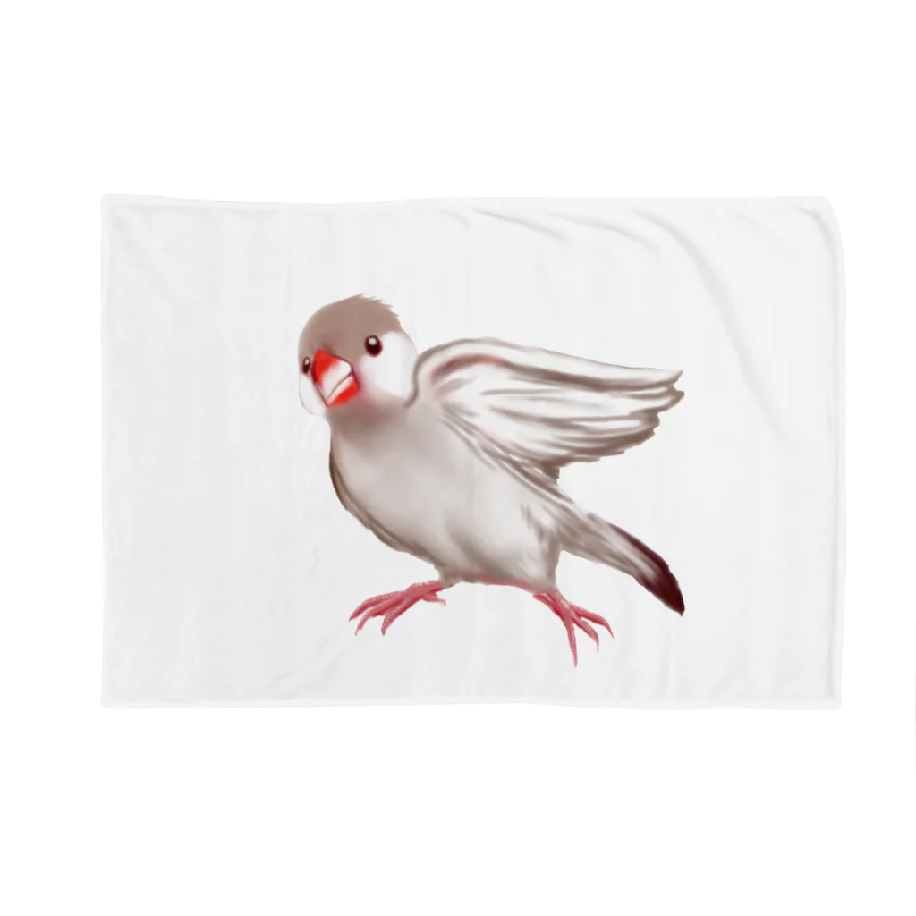 ジョリイの店のクリーム文鳥 Blanket