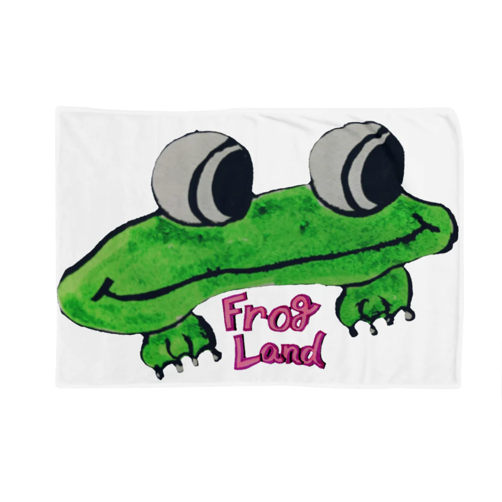 ChikoFactoryのFrogLand ブランケット