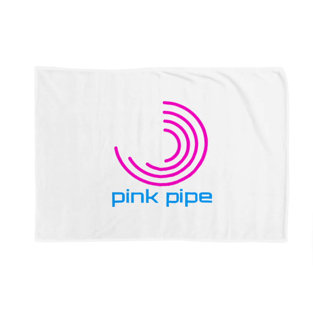 PinkPipeのPINK PIPEロゴマーク ブランケット