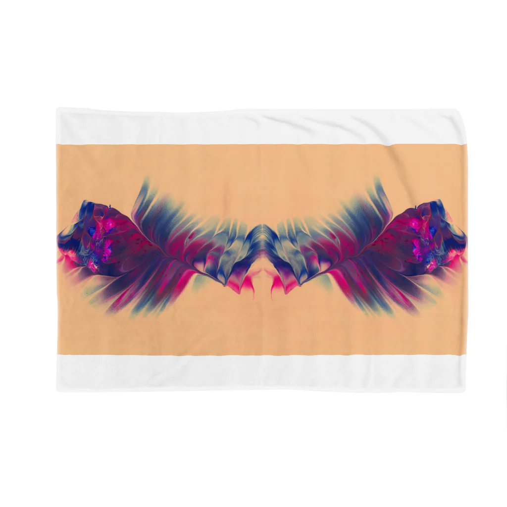アオムラサキの色彩の羽根 001 Blanket