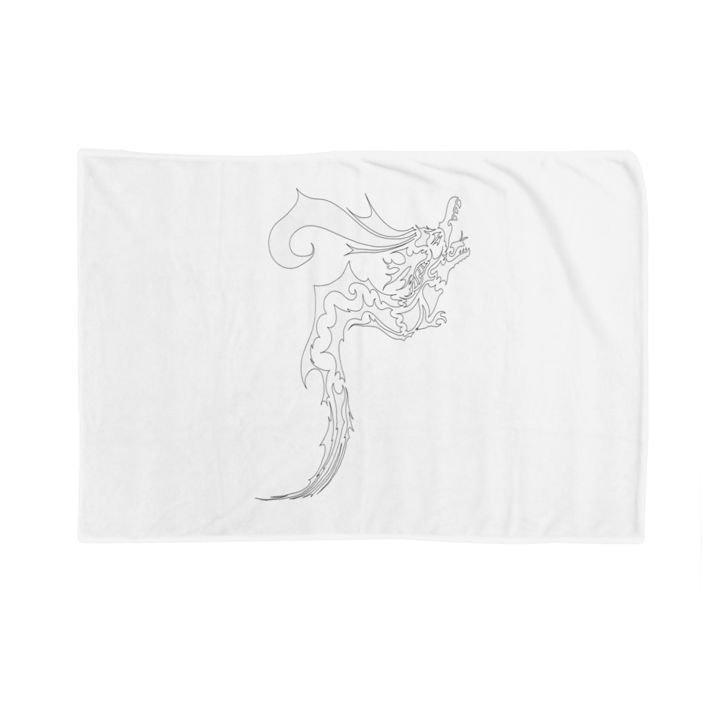 ドラゴン3塗り絵デザイン Blanket By ぬりえワールド管理人tommyです 無料の塗り絵週３で作ってます Nurie World Suzuri