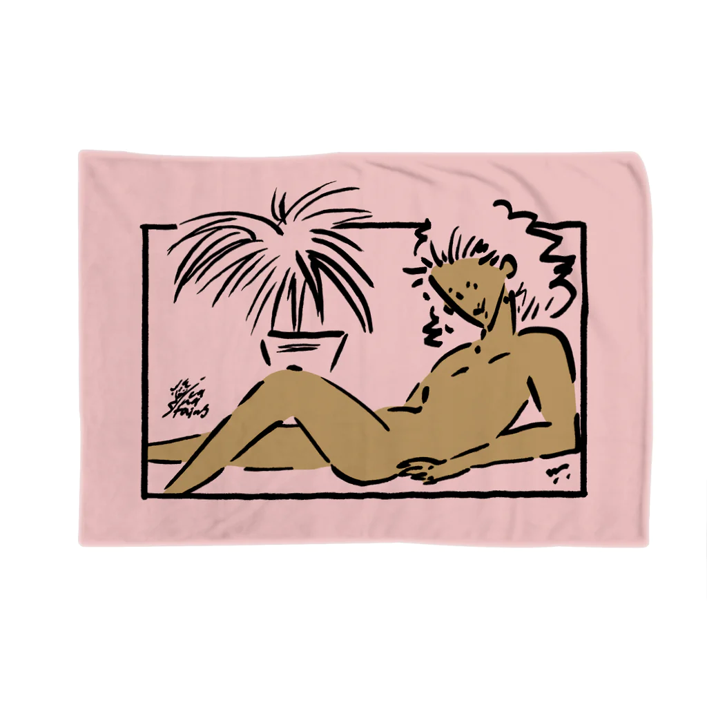 Viva_Ink_Stains_entの"Hold you softly " blanket- Sunset ブランケット