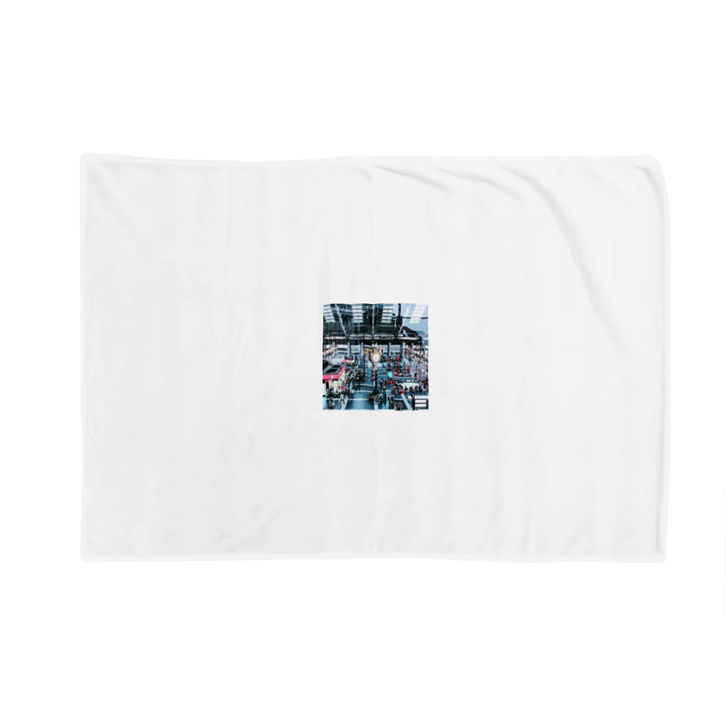 knc-0508の大阪駅構内マグ Blanket