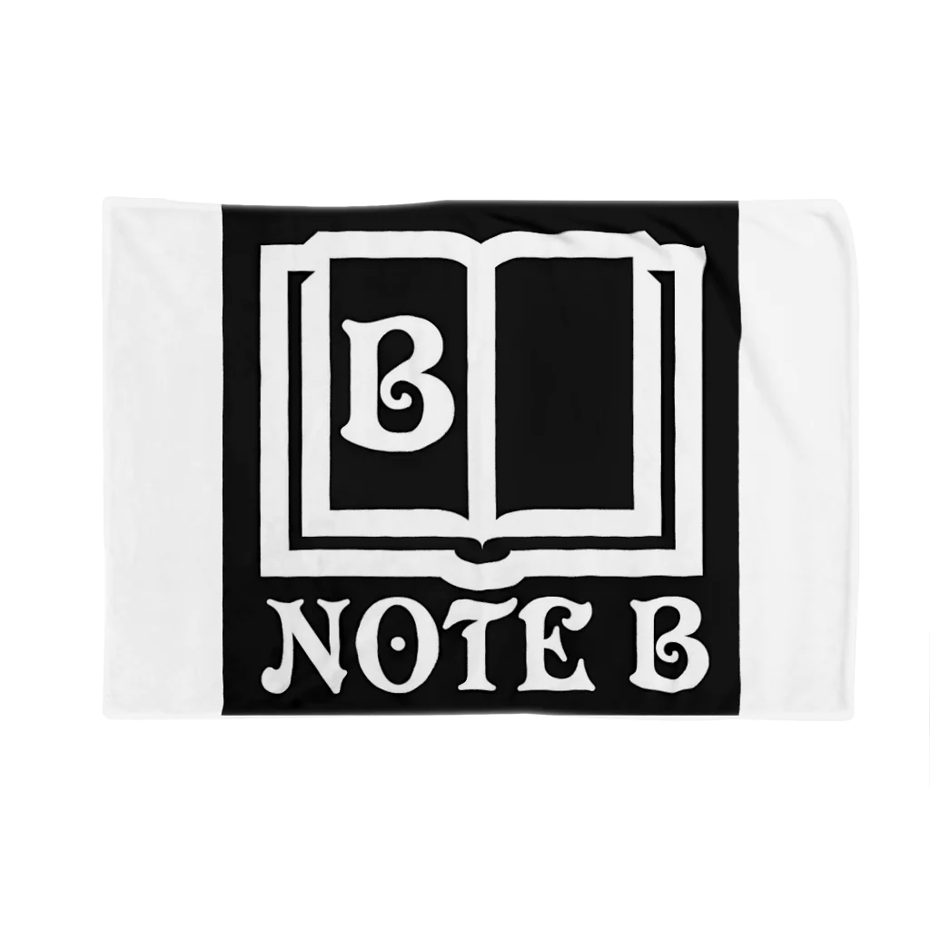 NOTE Bのblack logo ブランケット