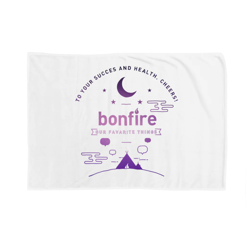 かもめかもねのbonfire ブランケット