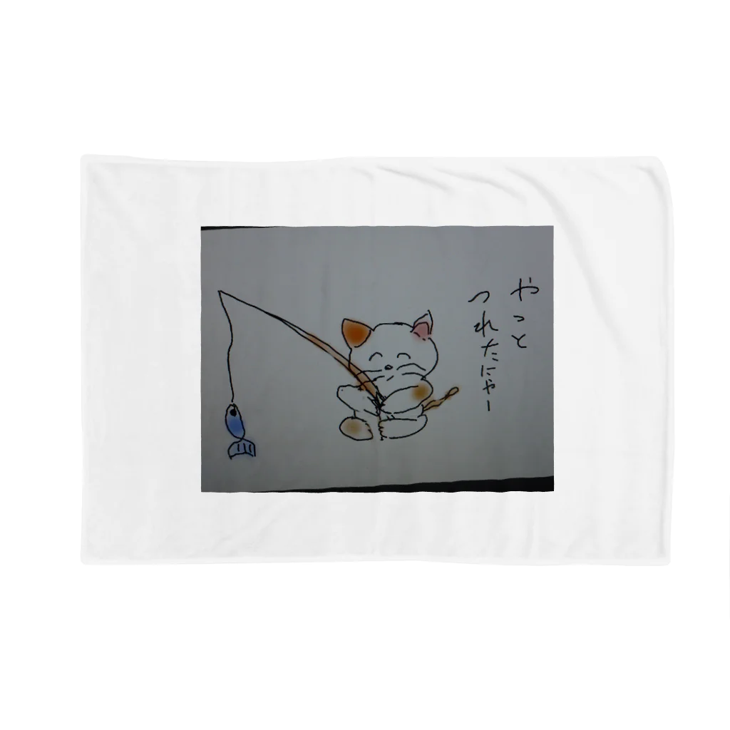 温泉ゆどうふの猫釣り Blanket