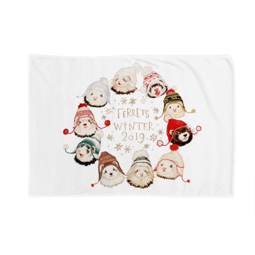 いちごだわし🐹のWinterferrets2019 Blanket