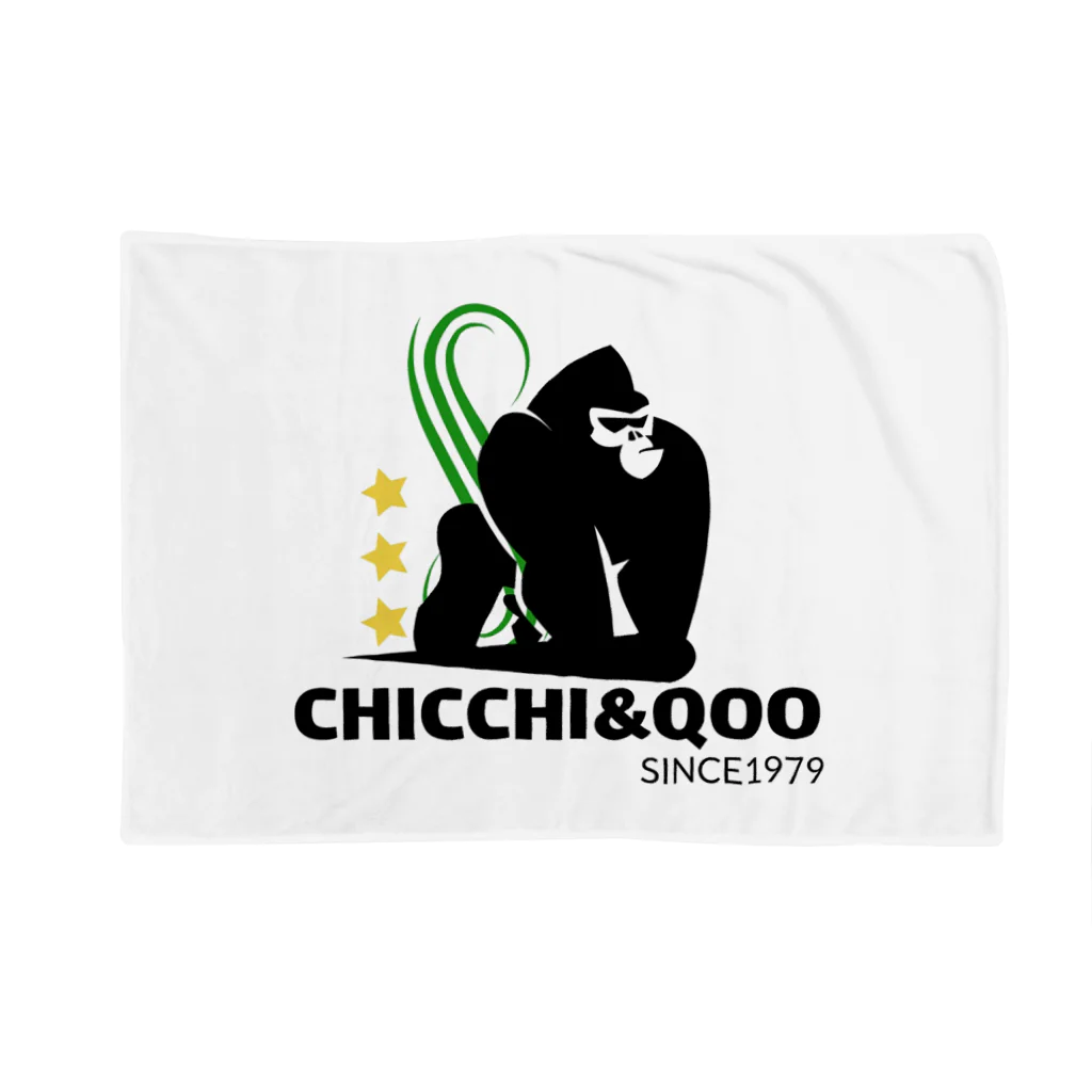 チッチアンドクー CHICCHI&QOOのNO13-ゴリラ（コンゴ共和国） Blanket