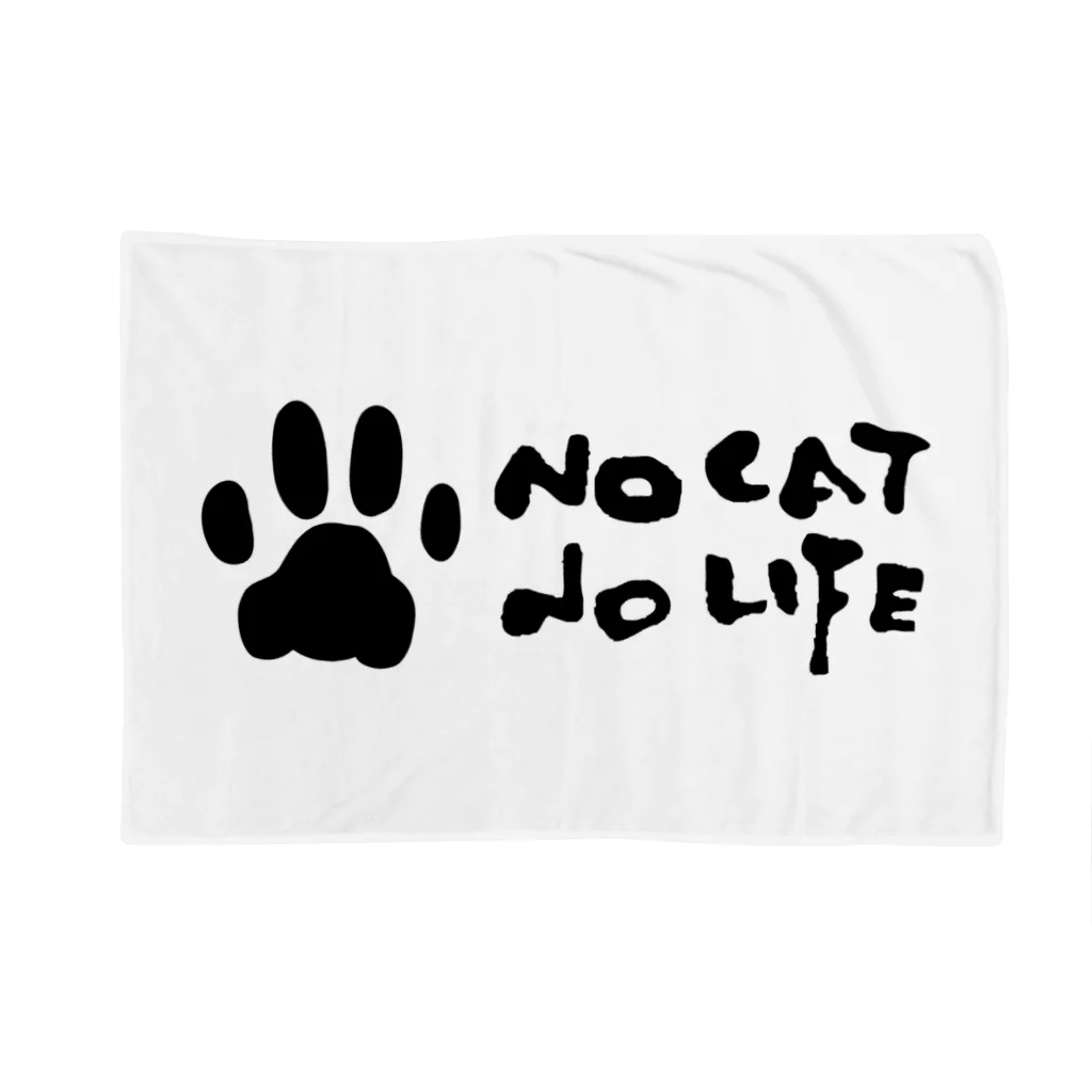 café Mo.freeのNO CAT NO LIFE ブランケット