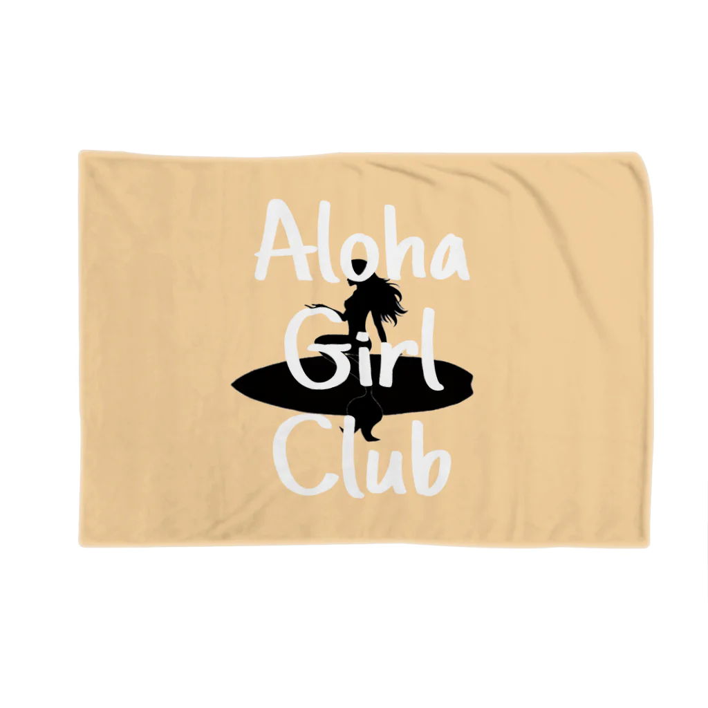 AlohaClub （あろはくらぶ）のAlohaBitchClubマーメードロゴGirlバージョン ブランケット