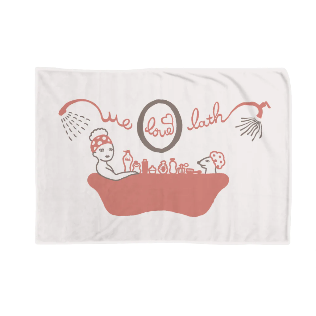 flowercatmanのwe love bath (color) Blanket