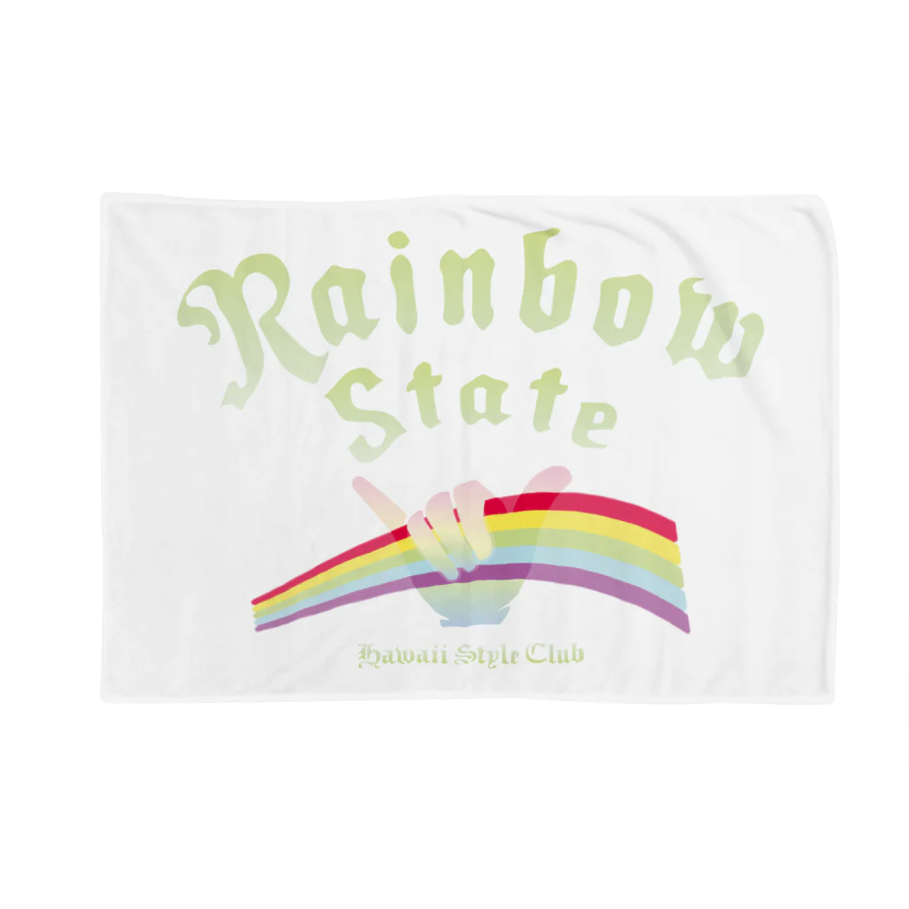 ハワイスタイルクラブのRainbow Rising grn Blanket