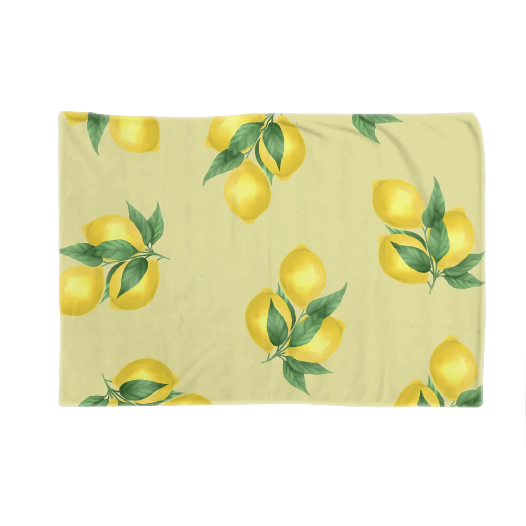 maria_shopのLemon 【yellow】 Blanket