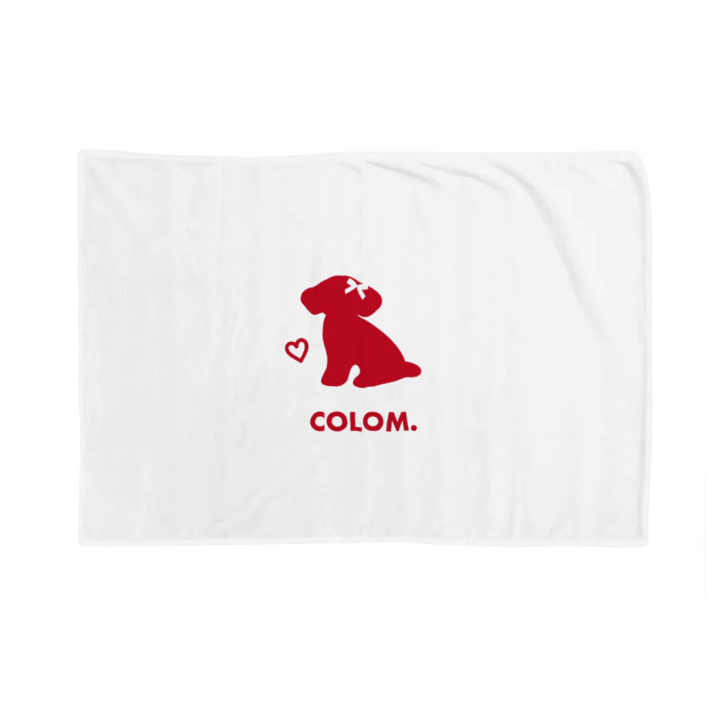 コロ。COLOM.犬いぬdogリボングッズ.のCOLOM.ハート！トイプードル！人気かわいい！いぬ犬グッズ！といぷーどる Blanket