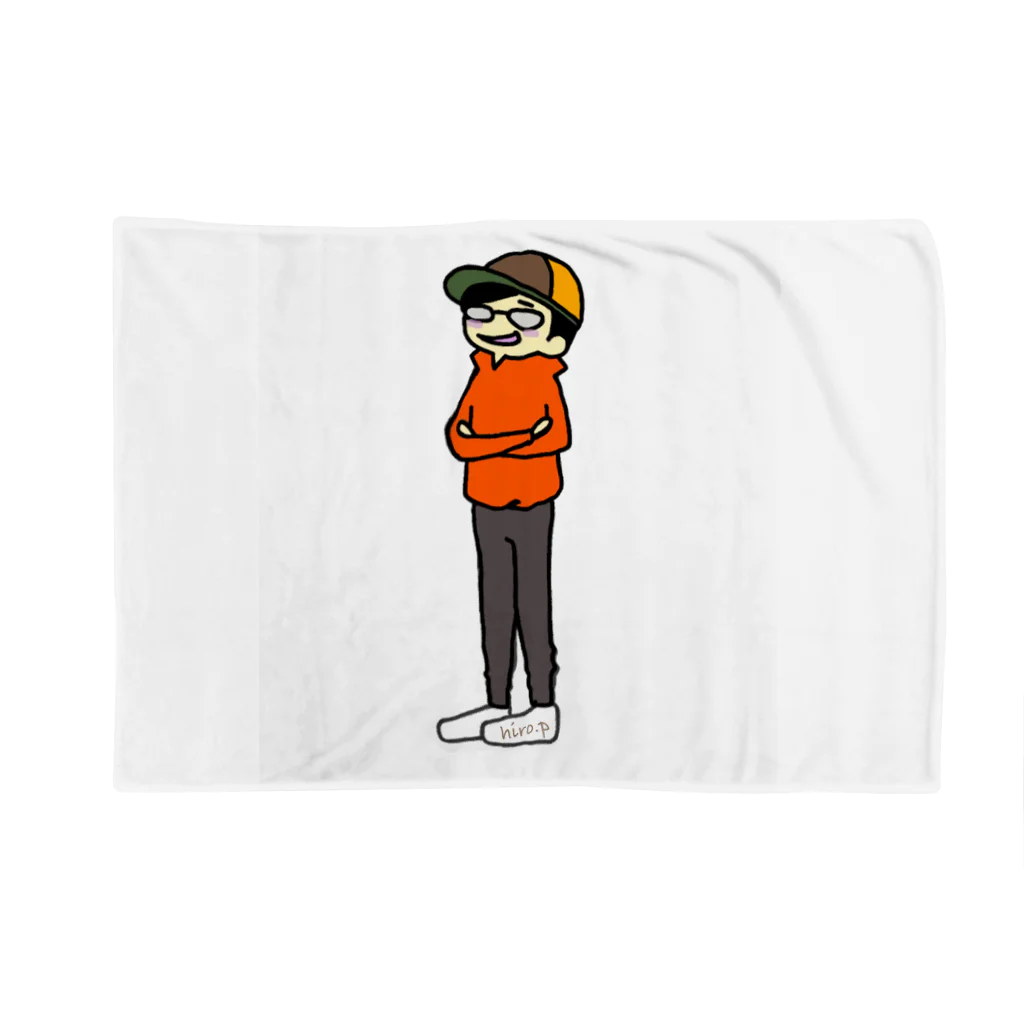 hiro.pのhiro.p メガネくん Blanket