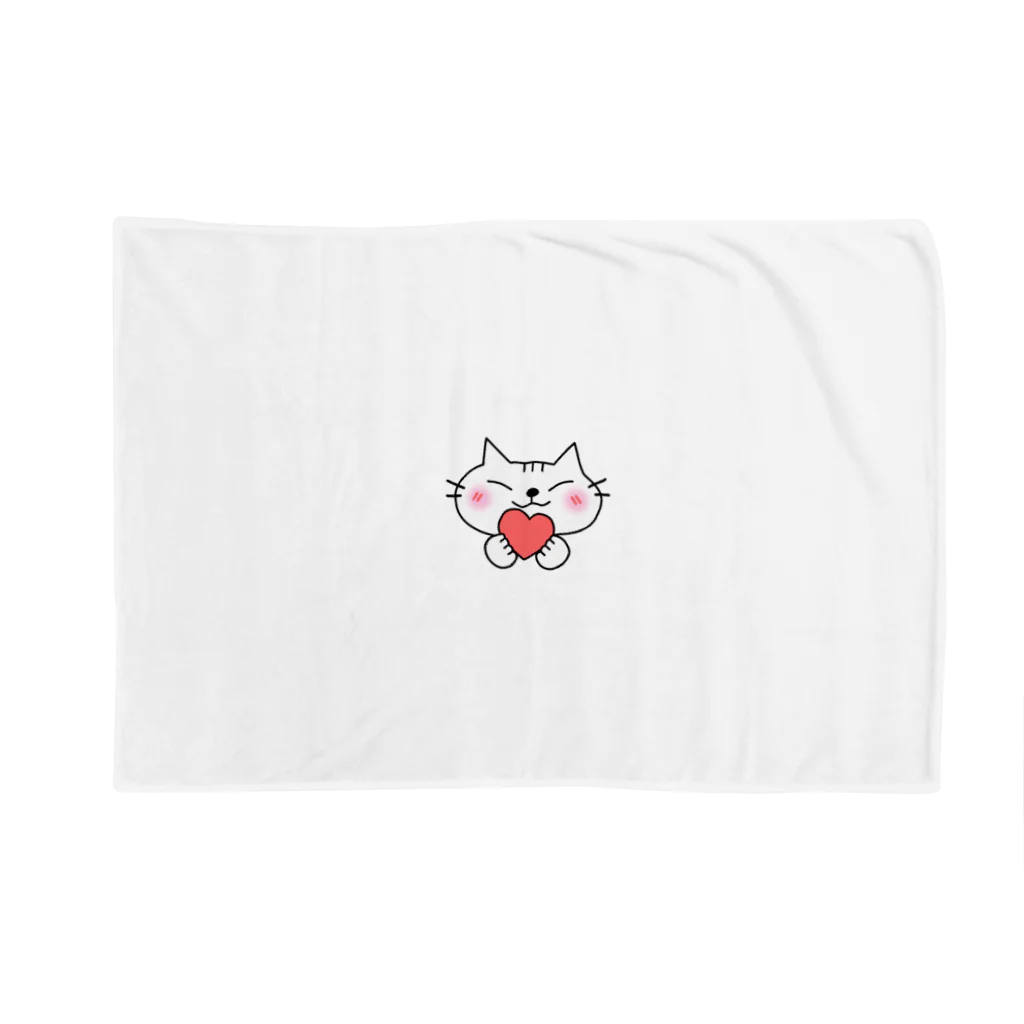 eigoyaのハートと白猫 Blanket