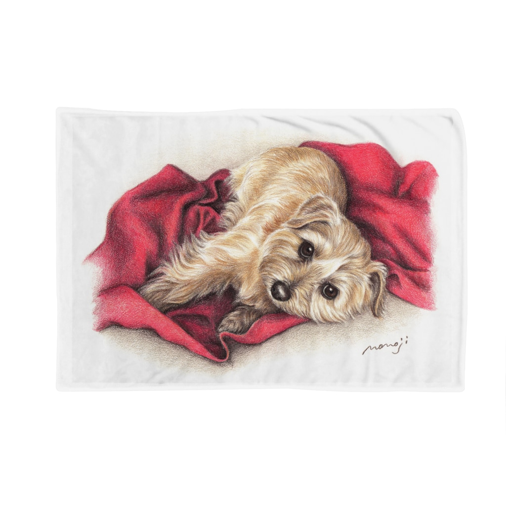 Momojiの犬画のノーフォークテリア27 Blanket