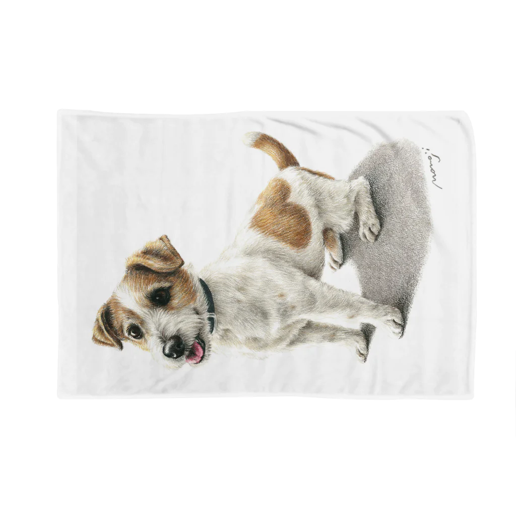 Momojiの犬画のジャックラッセルテリア3 Blanket