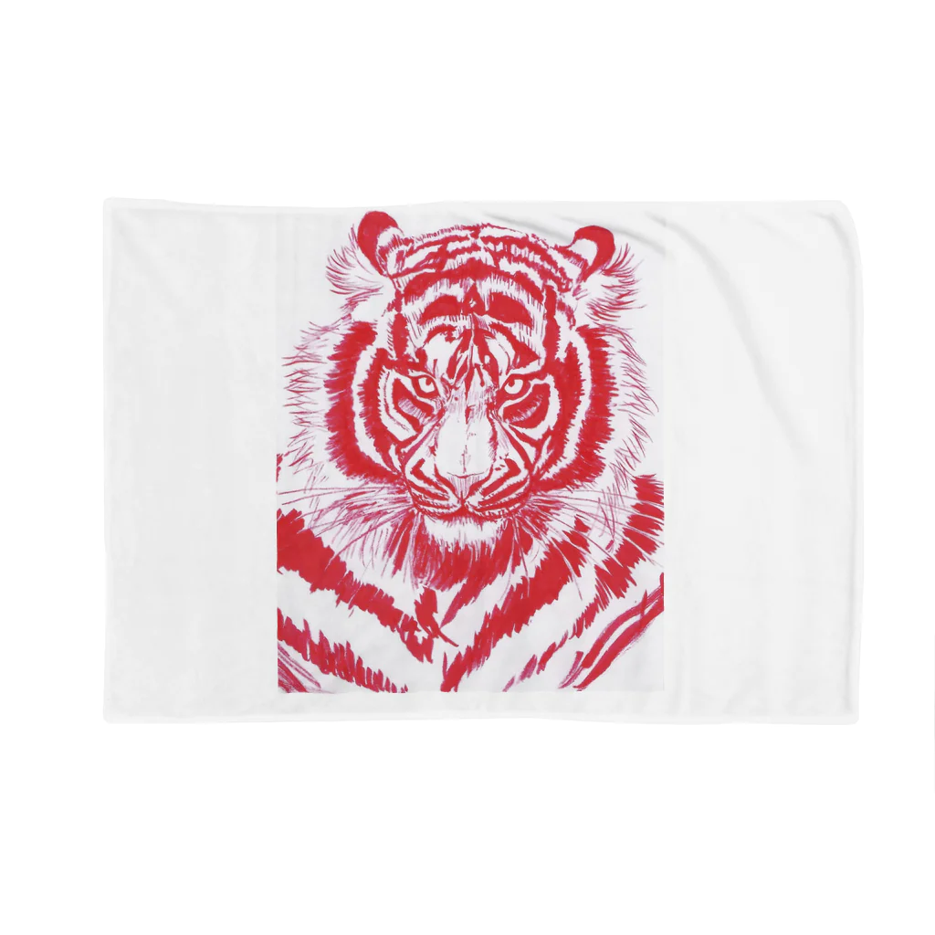 翠紀~suiki.japan~のRed Tiger  Blanket