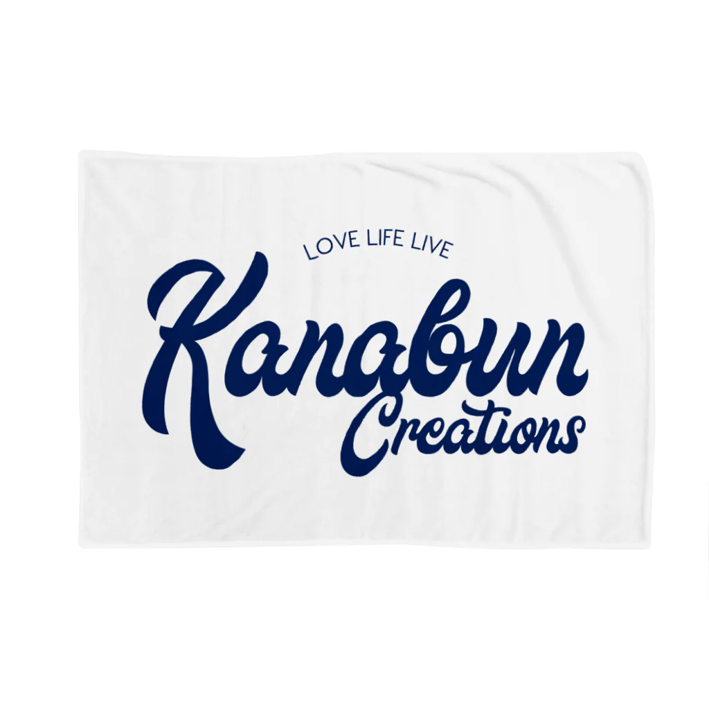 KANABUN CREATIONSのNavy-logo 2020 ブランケット