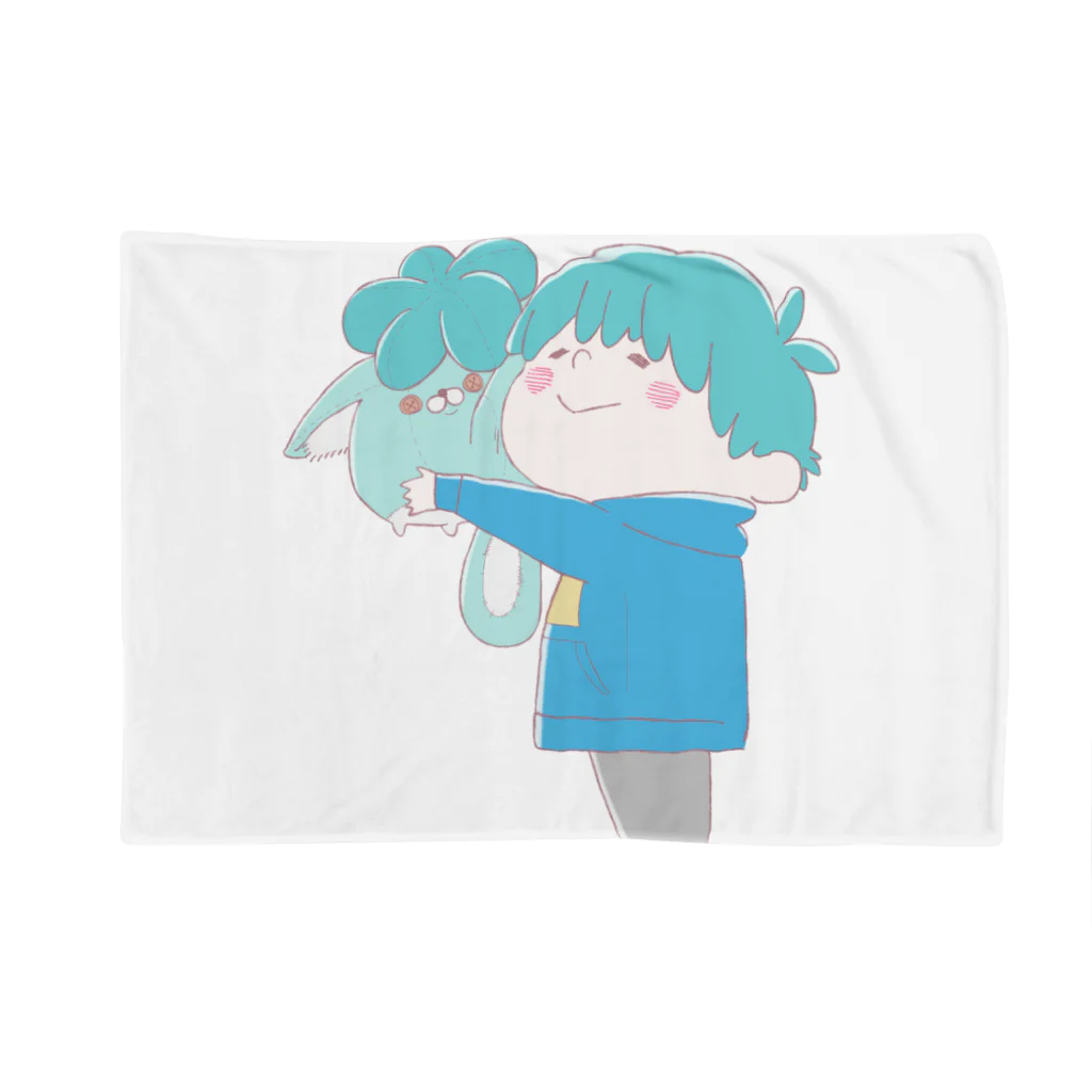 じんねこショップのじんねこぬいぐるみ 淡い色ver Blanket