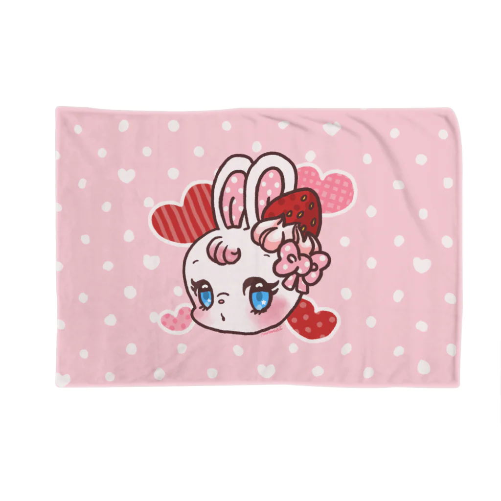 アジサイの織のおすましBunny ドット Blanket