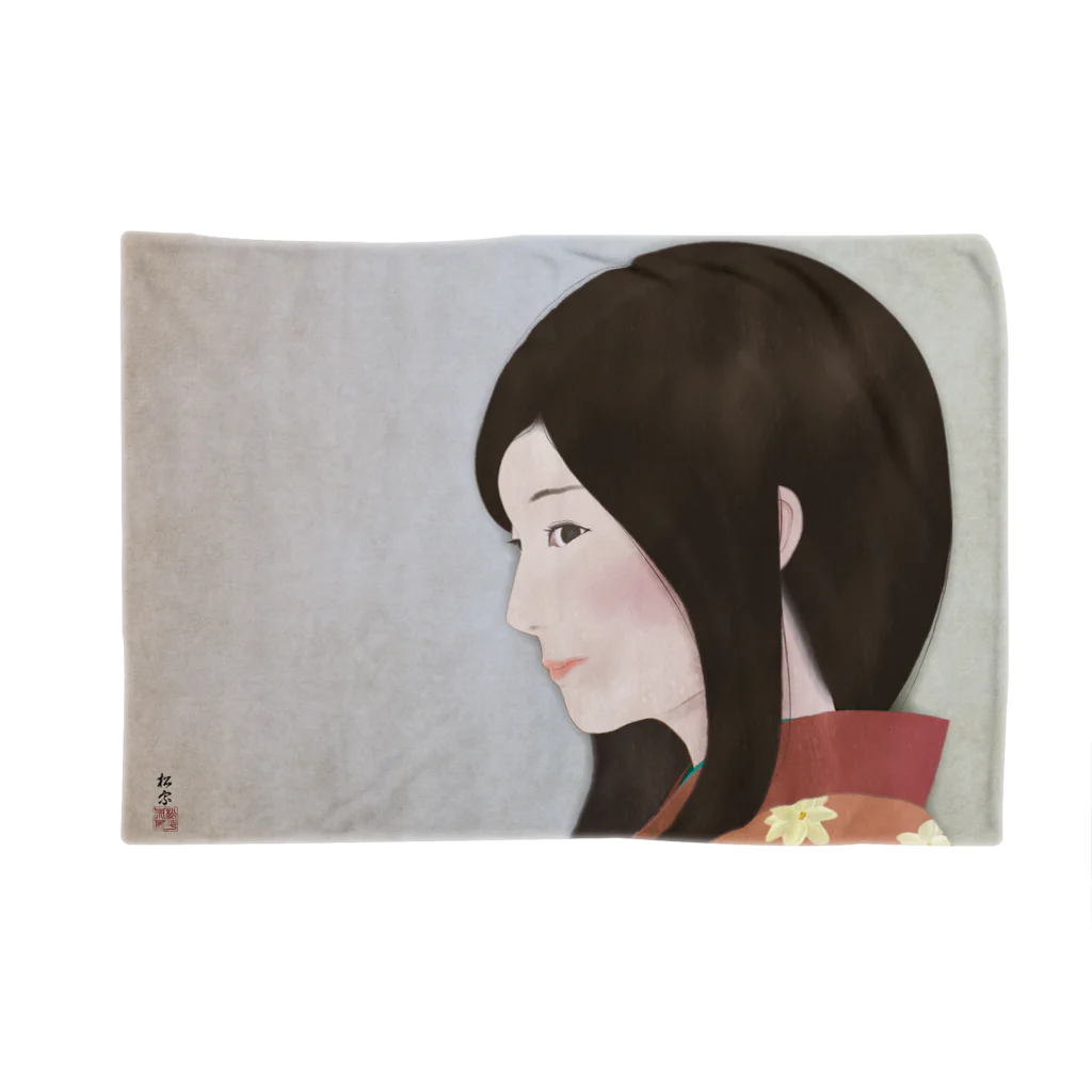 松や SUZURI店の美人画「花の一片」 Blanket