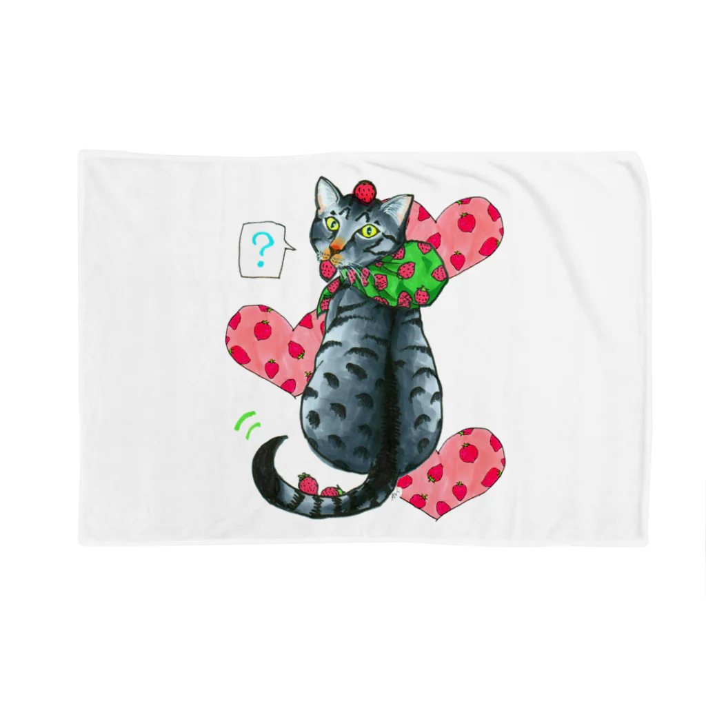 miku'ꜱGallery星猫のいちご大好きにゃんこ Blanket