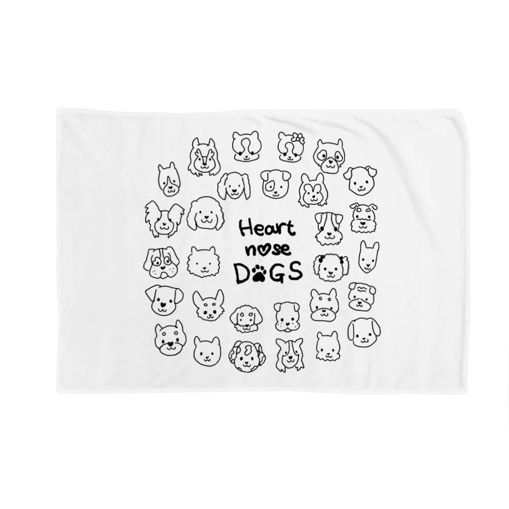 Heart nose DOGSのHeart nose DOGS（丸型） Blanket